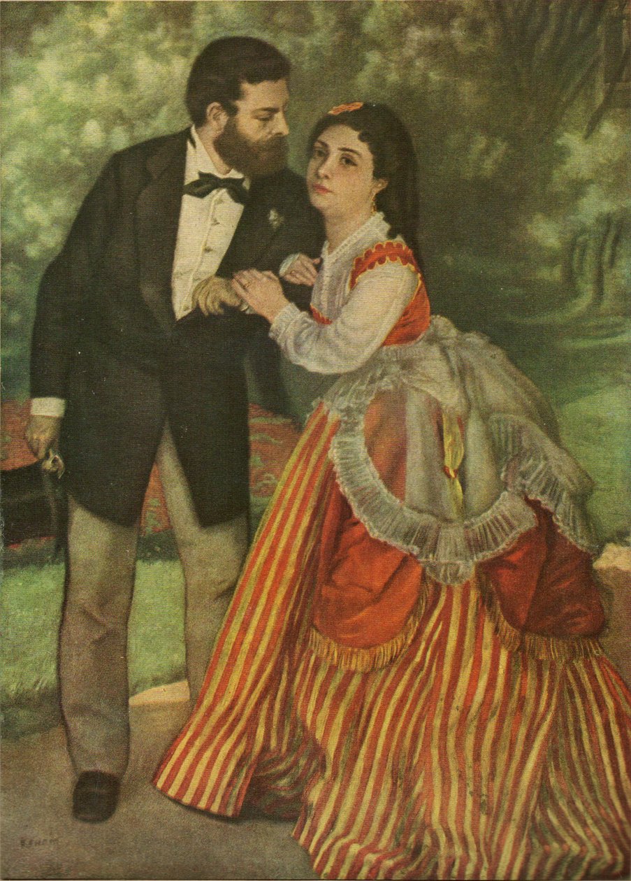 Sisley og Madame-av Renoir av Alfred Sisley
