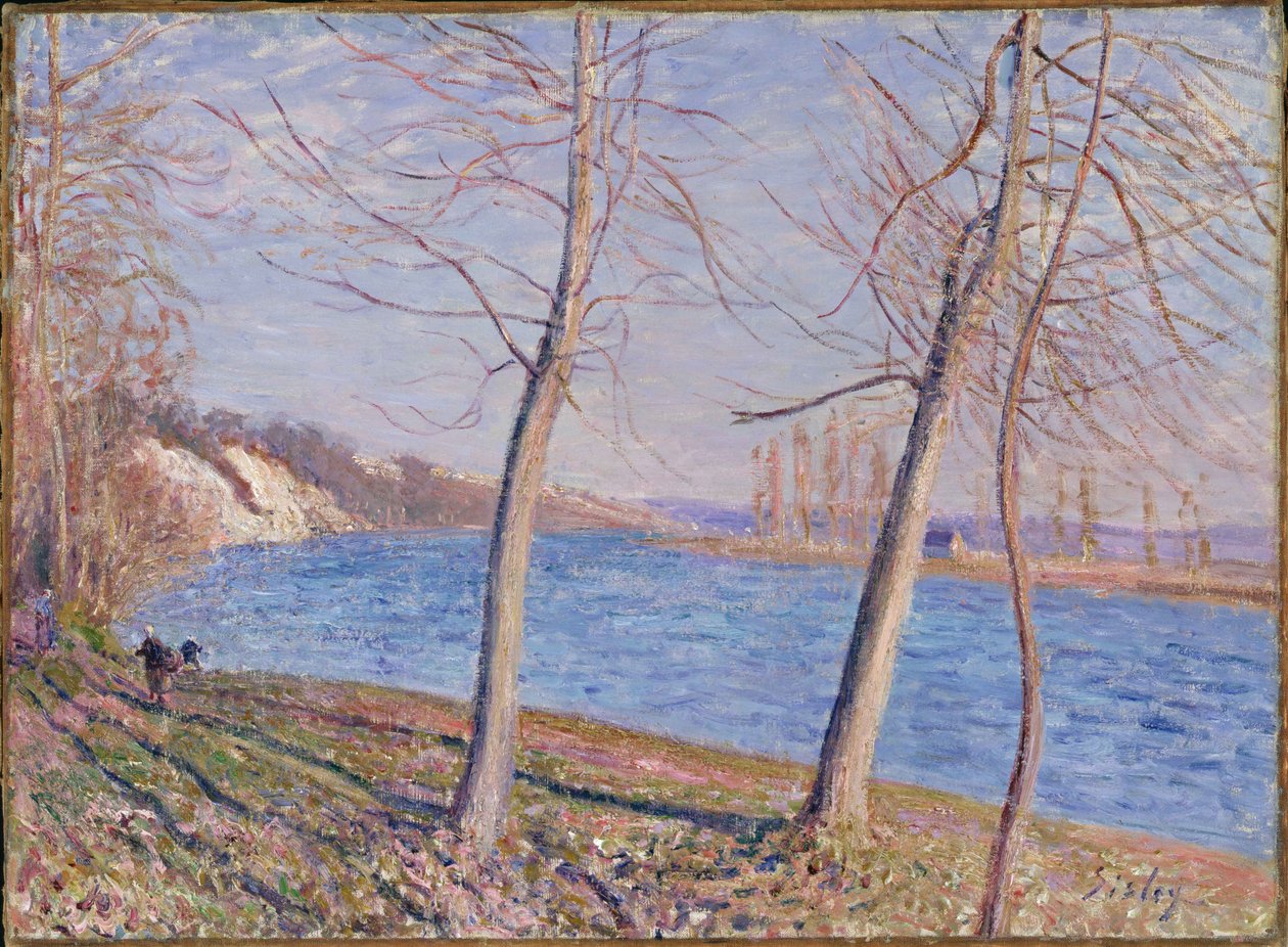 The Banks of the River ved Veneux, 1881 av Alfred Sisley