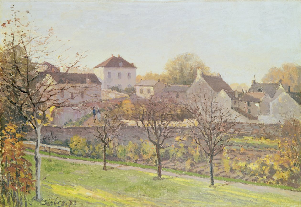 Den siste solstrålen, 1873 av Alfred Sisley