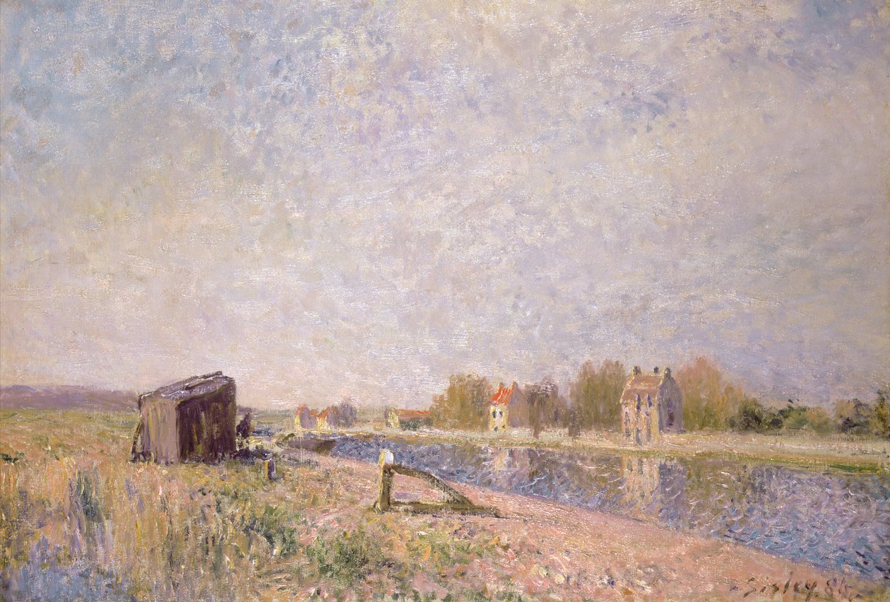 The Loing at Saint-Mammes, 1884 av Alfred Sisley