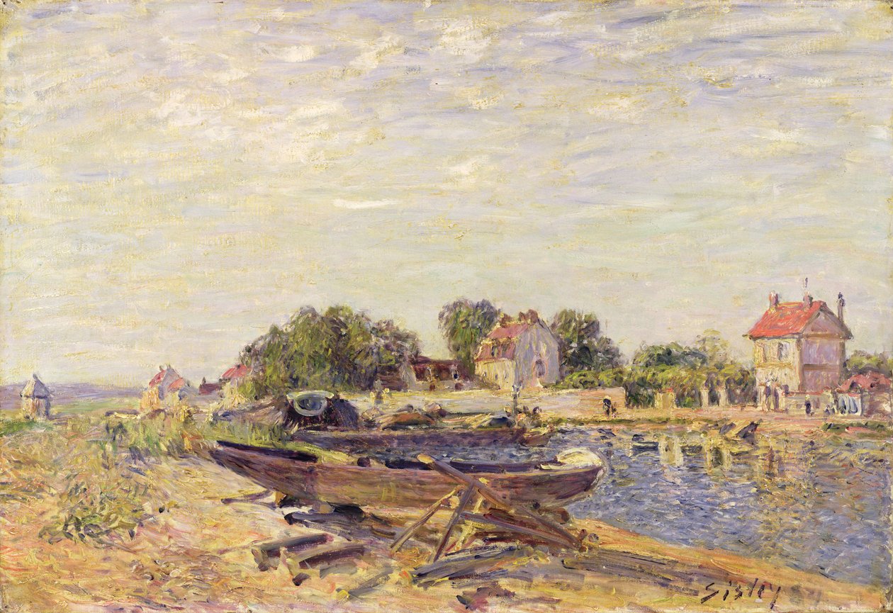 The Loing at Saint-Mammes, 1885 av Alfred Sisley