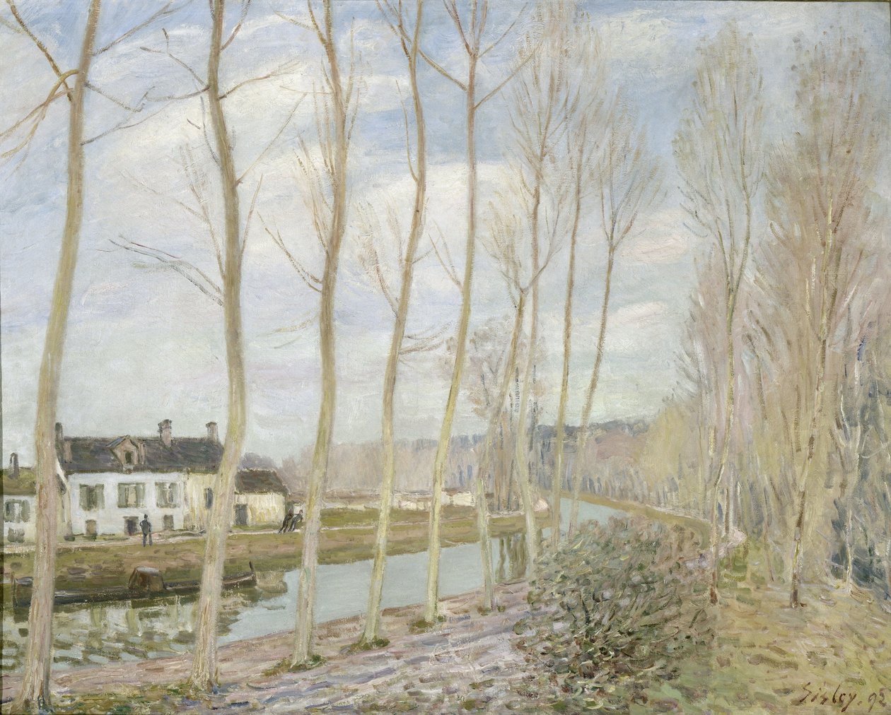 Loings -kanalen av Alfred Sisley