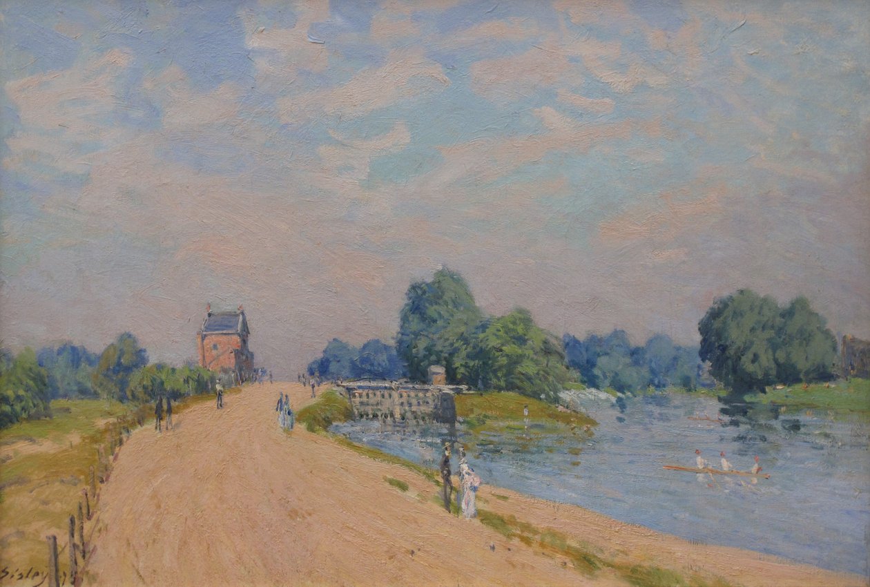 Veien til Hampton Court av Alfred Sisley