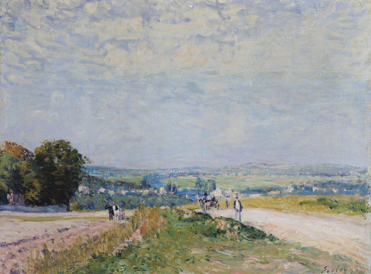 Veien til Montbuisson ved Louveciennes, 1875 av Alfred Sisley