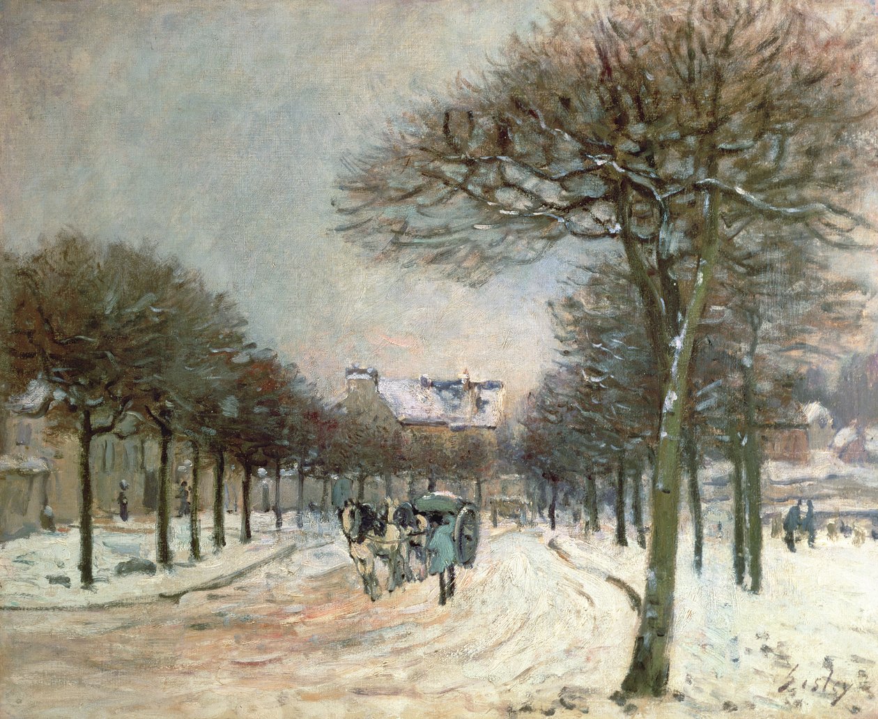 Veien til Saint-Germain ved Marly, 1874-5 av Alfred Sisley