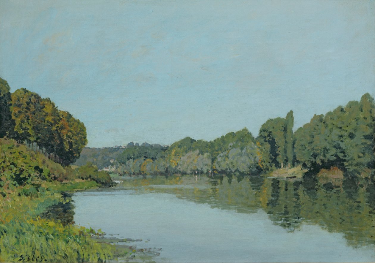 Seinen ved Bougival, 1873 av Alfred Sisley
