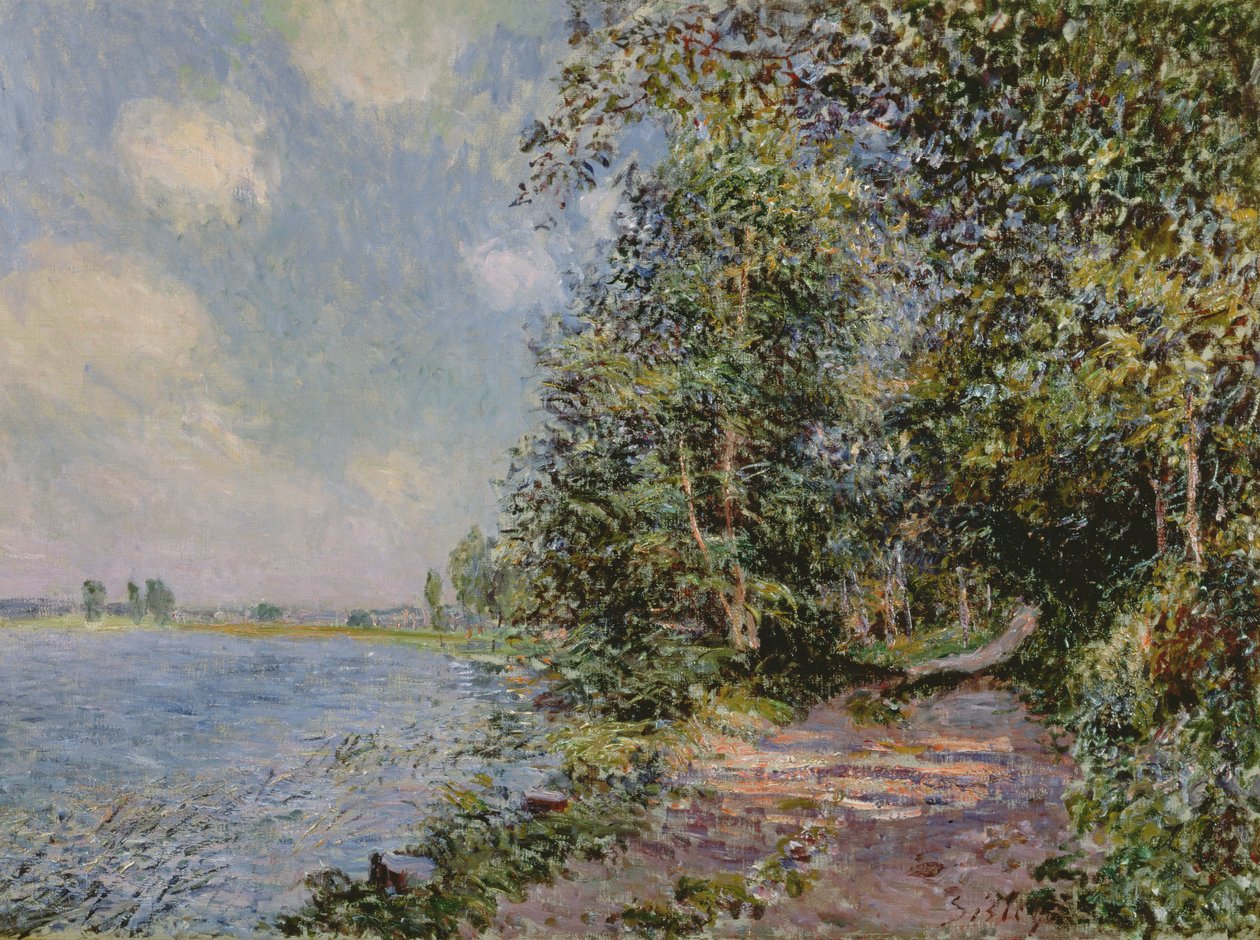 Veneux, august ettermiddag, 1881 av Alfred Sisley