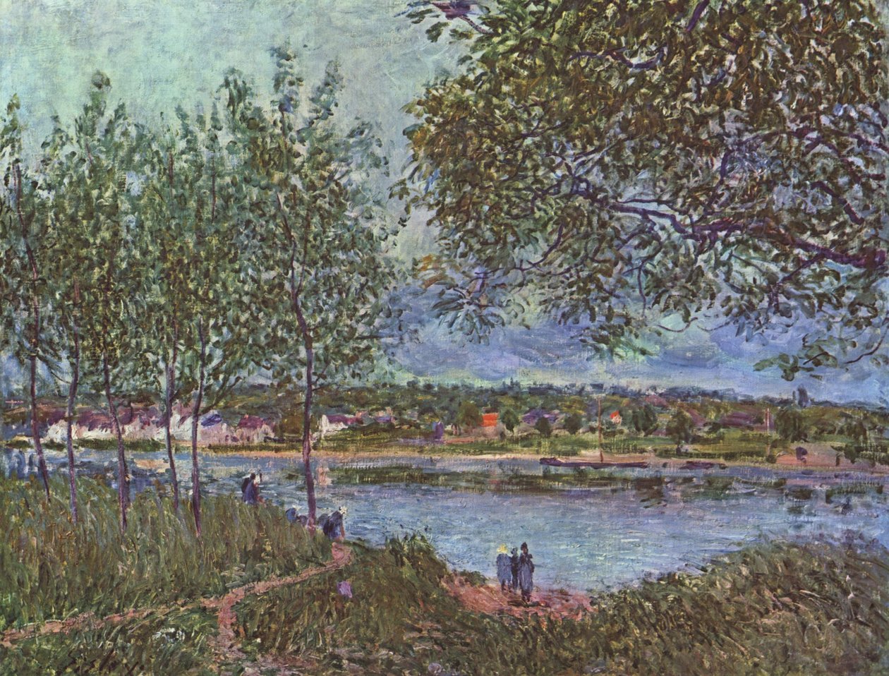 Veien til den gamle fergen av Alfred Sisley