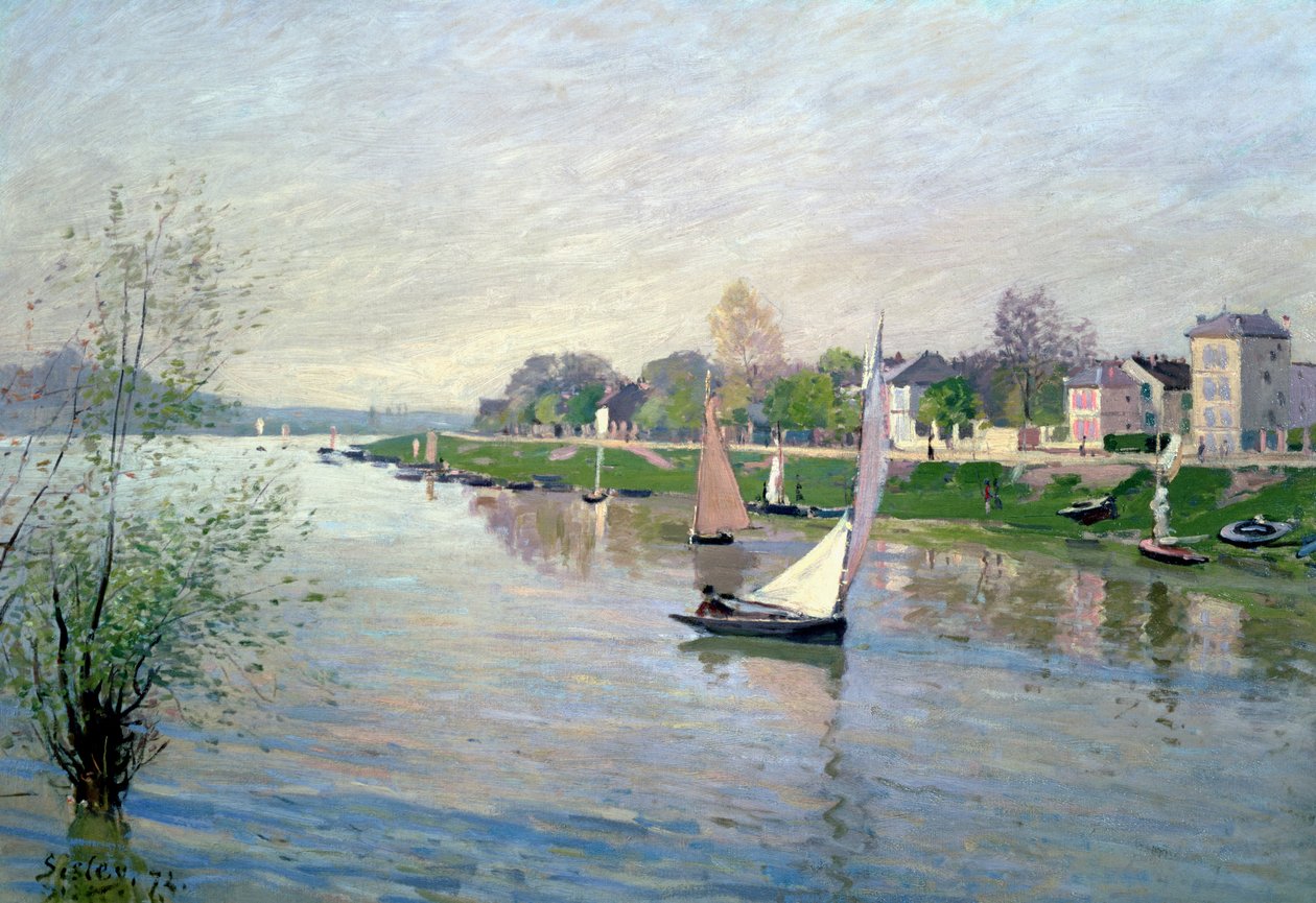 Seinen ved Argenteuil, 1872 av Alfred Sisley