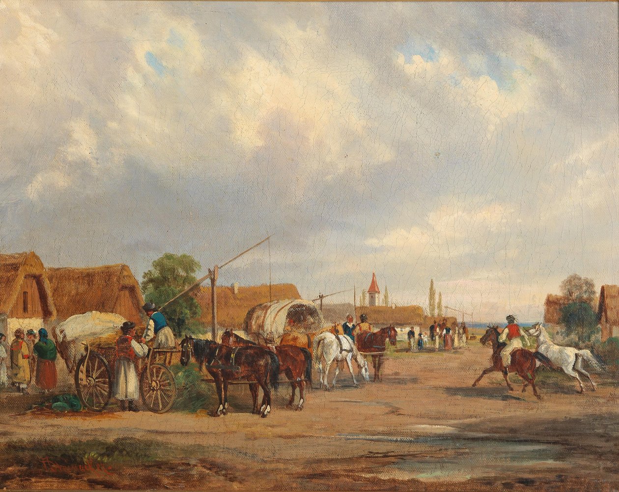 Ungarsk landsby av Alfred Steinacker