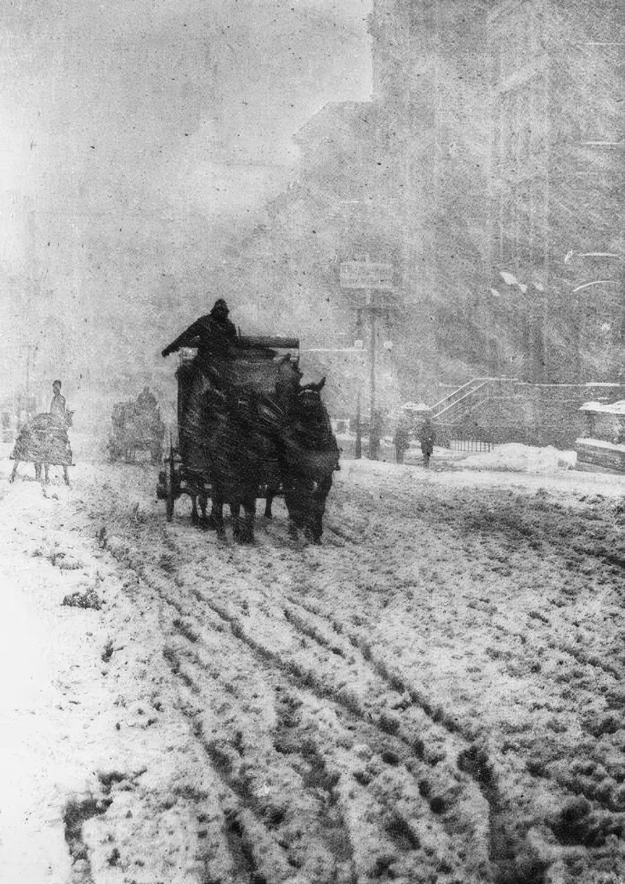 New York, Fifth Avenue / Snow Flurry av Alfred Stieglitz