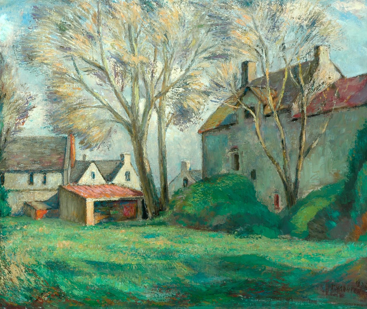 A Cotswold Farm, 1924 av Alfred Thornton