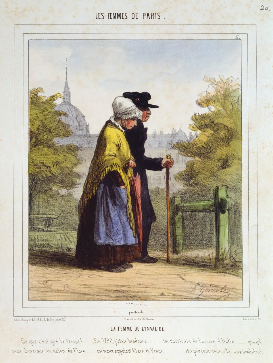 The Woman of the Invalides, fra The Women of Paris, 1841-42 av Alfred Andre Geniole