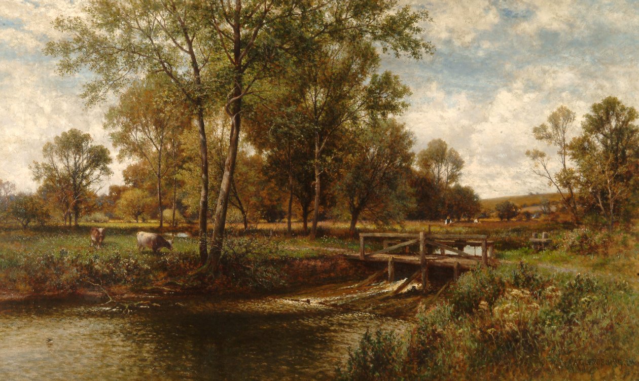 In the Meadows, Youngsbury, 1900 av Alfred Augustus Glendening