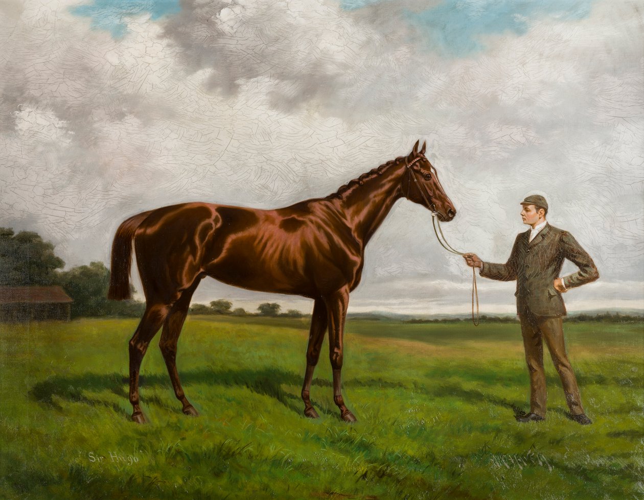 Sir Hugo-vinner av 1892 Derby, ca. 1875-1928 (olje på lerret) av Alfred Charles Havell