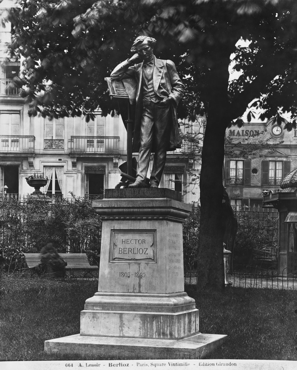 Monument til Hector Berlioz, Square Vintimille, 1884 (stein og bronse) av Alfred Charles Lenoir