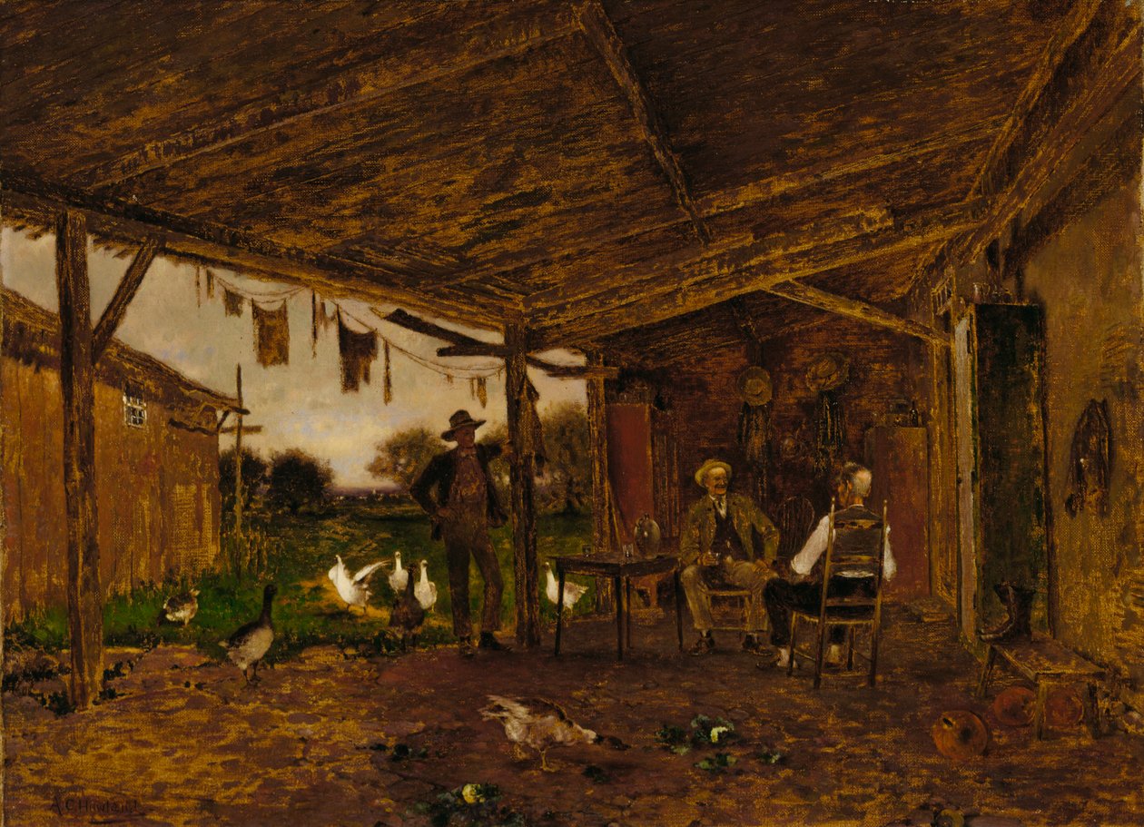 Vennlige naboer, ca. 1909. av Alfred Cornelius Howland