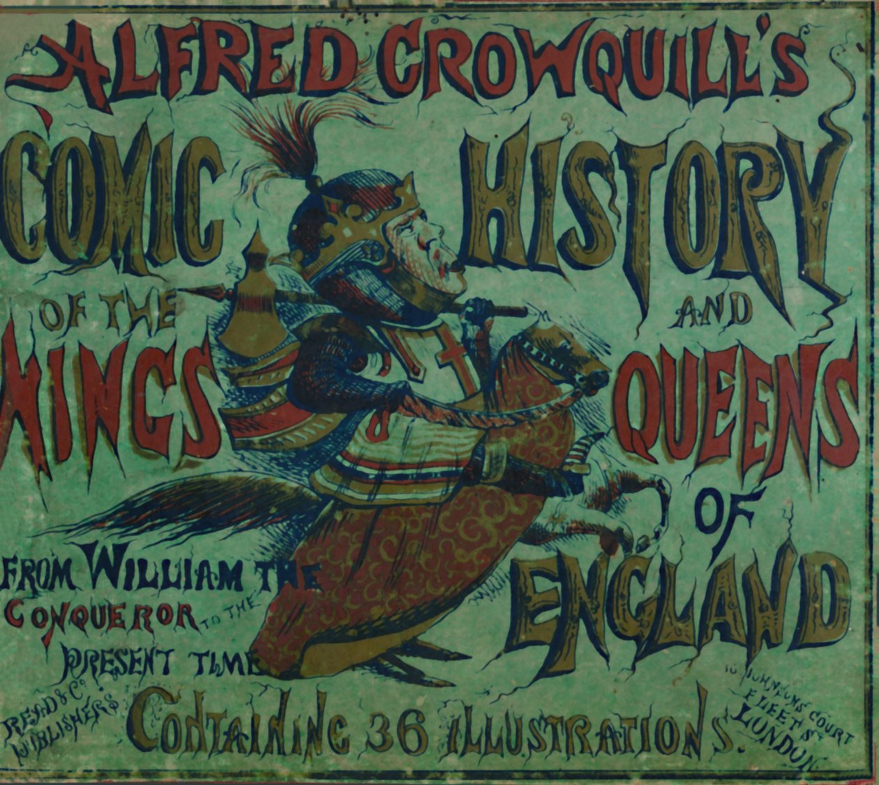 Alfred Crowquills tegneseriehistorie om kongene og dronningene av England - forside, 1856 av Alfred Crowquill