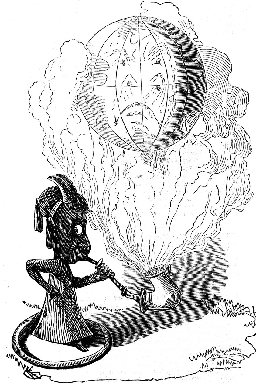 Anti-tobakk tegneserie av Alfred Crowquill