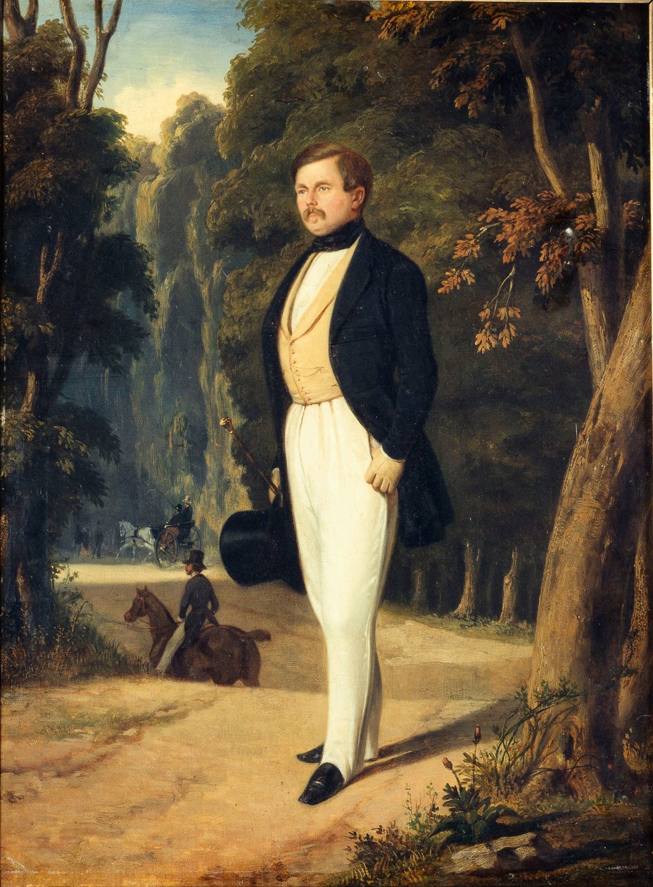 Portrett av Augustin Grisier 1791-1865, ca. 1840. av Alfred De Dreux