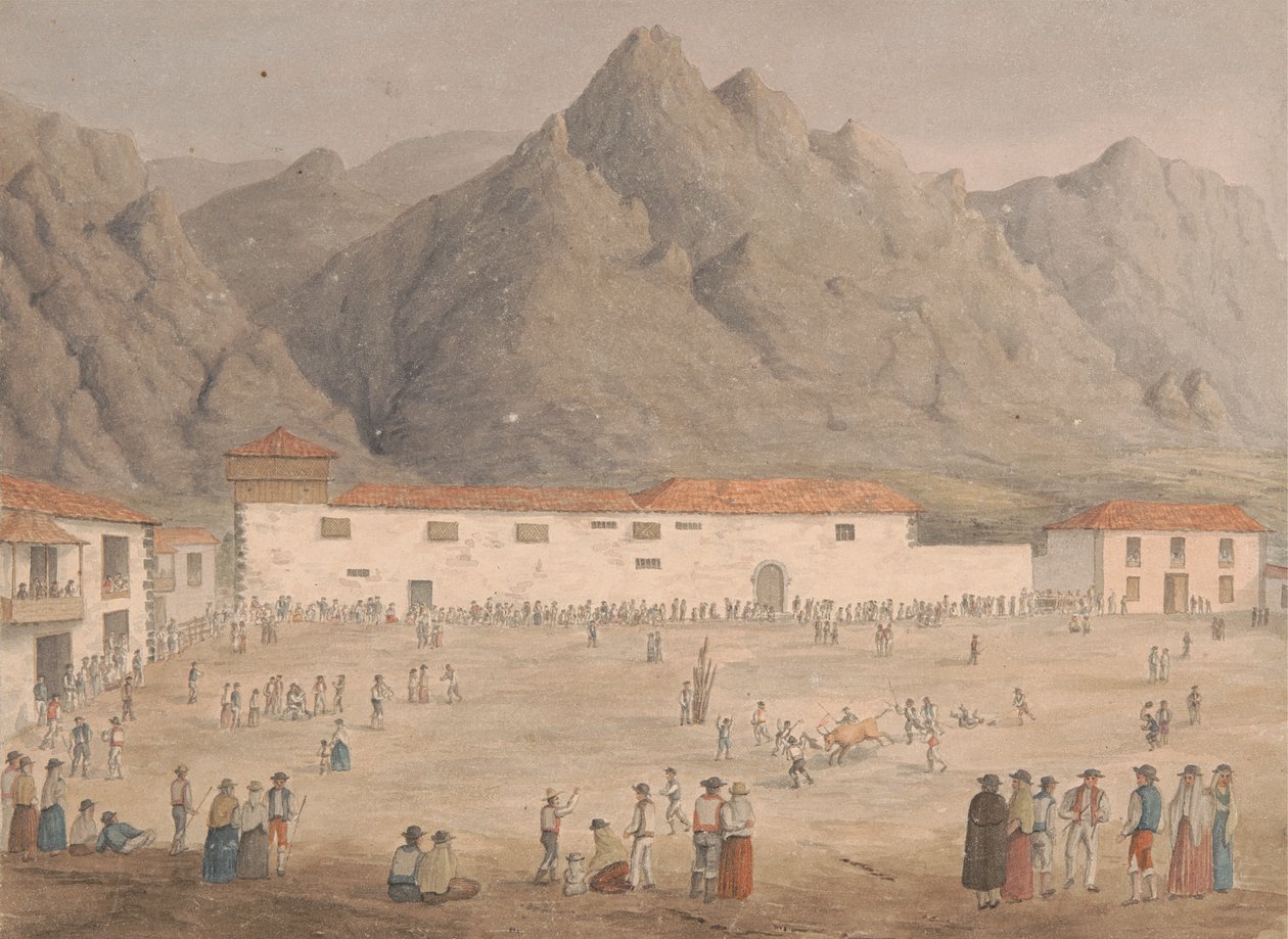 Plass i landsbyen Los Silos, Tenerife av Alfred Diston