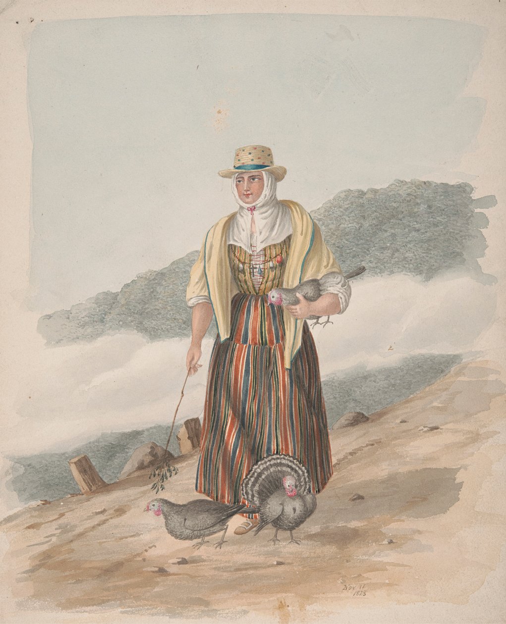 Kvinne fra Ycod el Alto, Tenerife av Alfred Diston