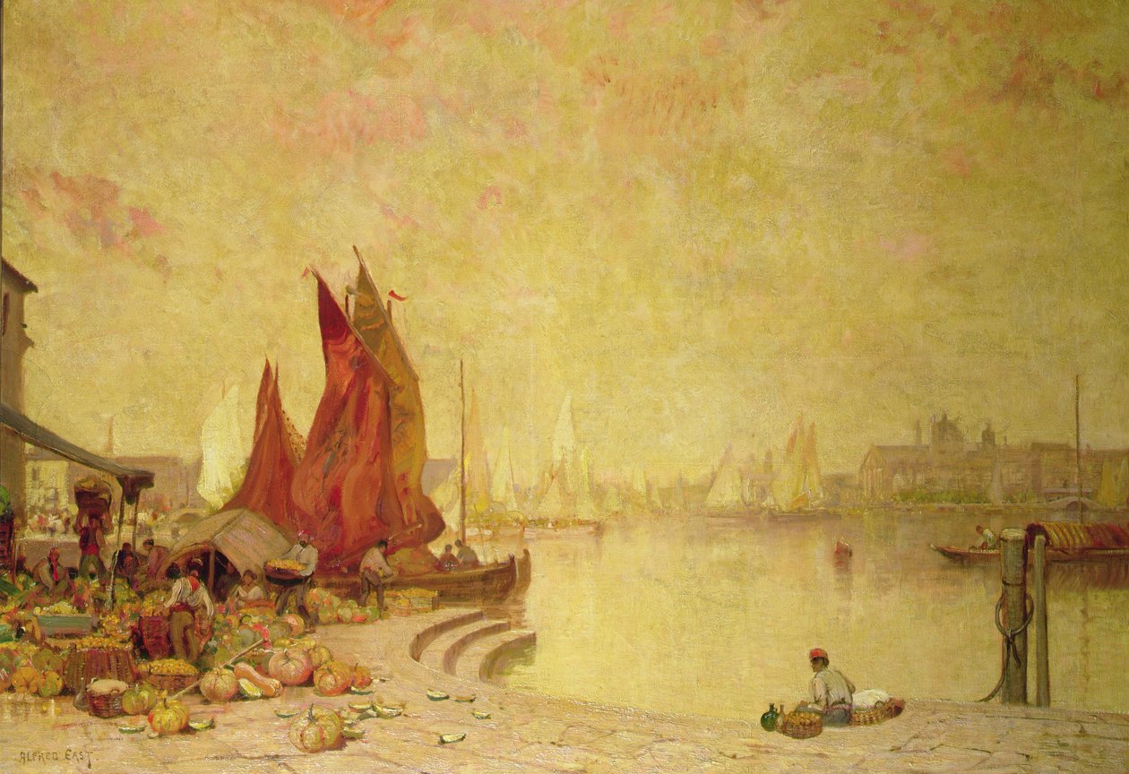 En venetiansk kai av Alfred East