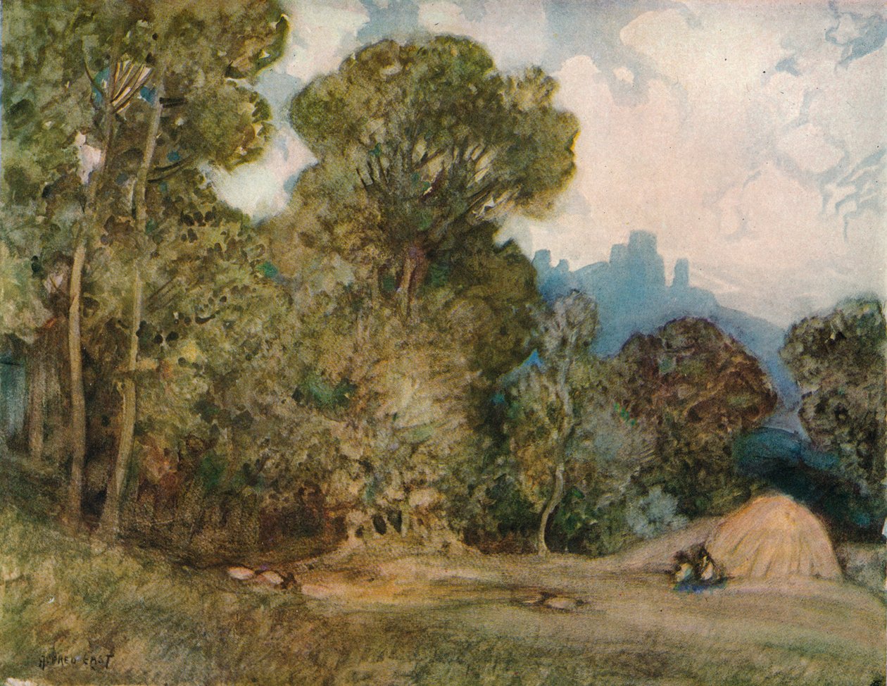 Chateau Gaillard, c1864-1906, 1906 av Alfred East