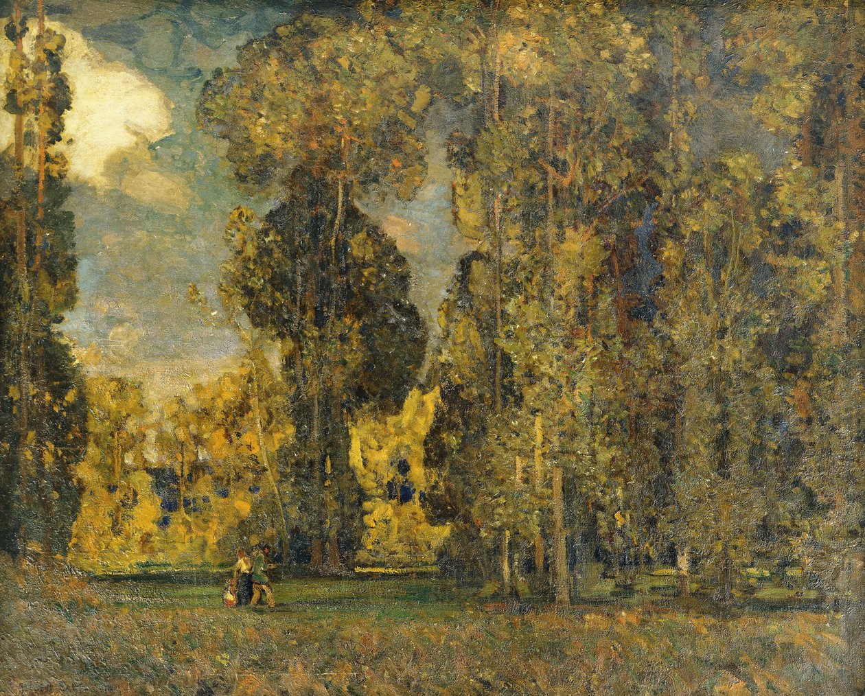 September landskap, av Alfred East