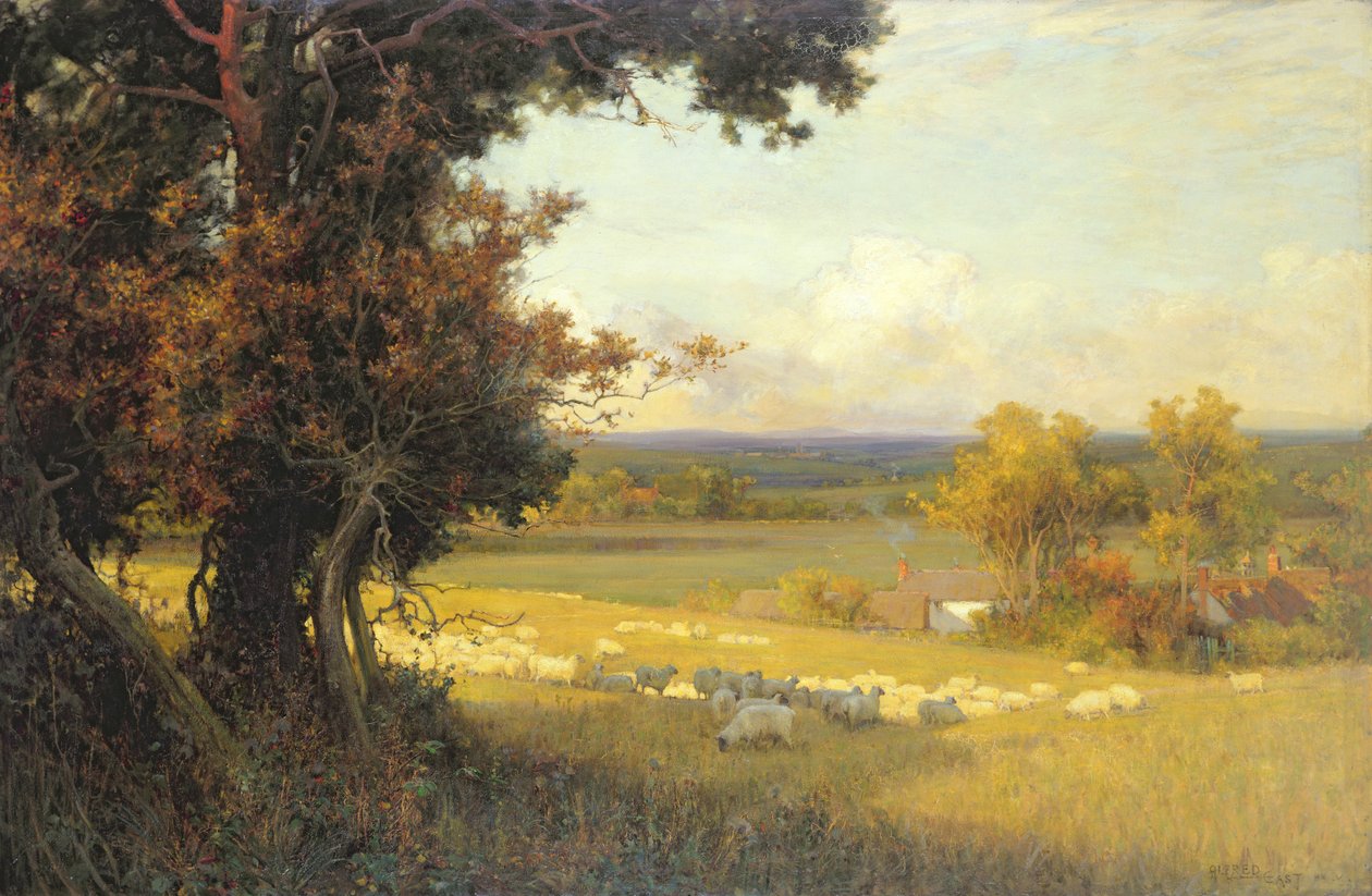 The Golden Valley (olje på lerret) av Alfred East