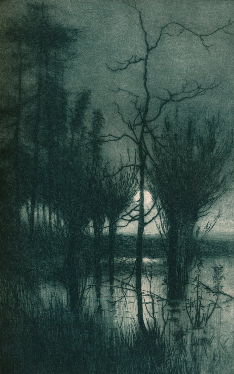 Den stille månen, c1901 av Alfred East