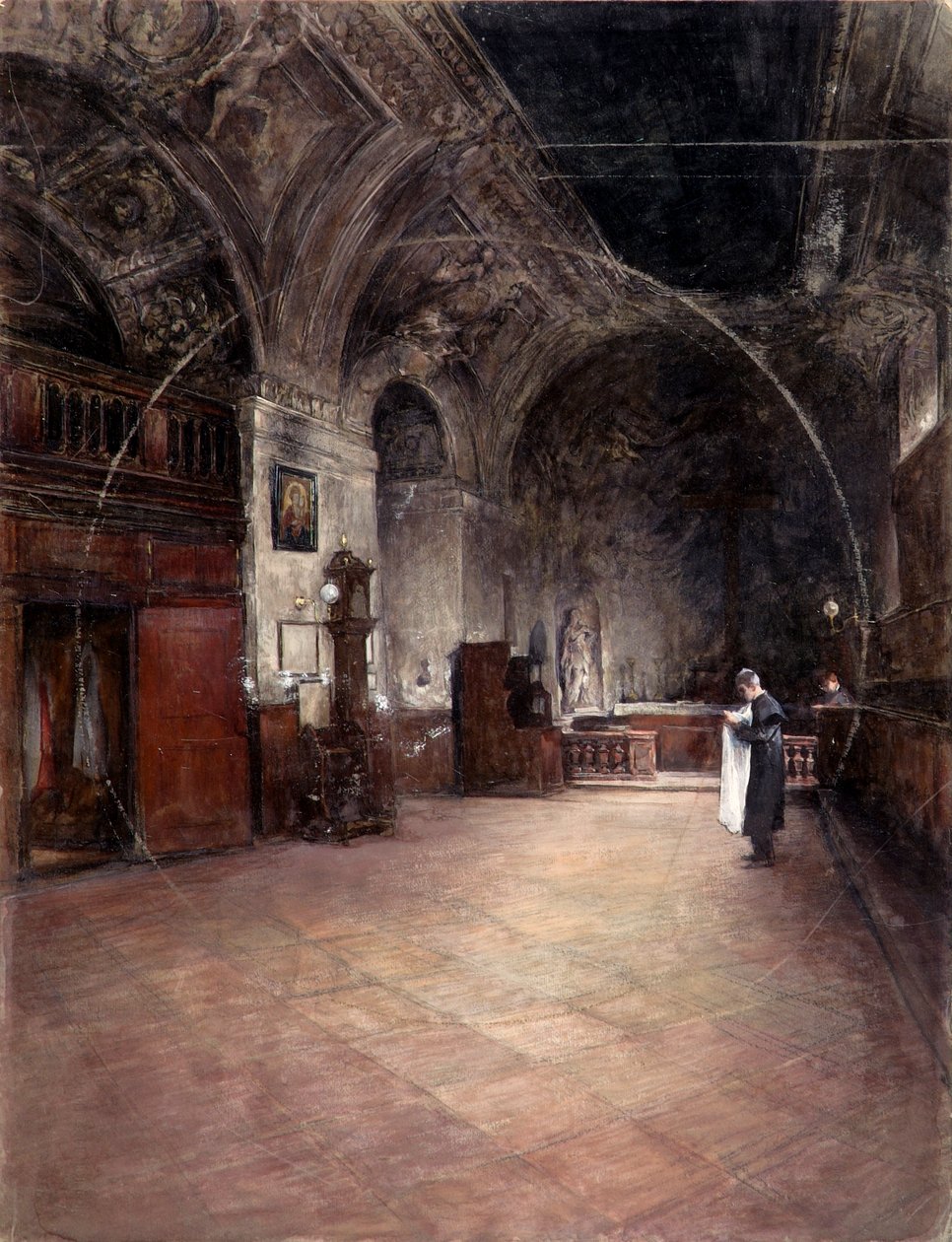 Sakristiet til Stephanskirche i Wien av Alfred Edler von Pflügl