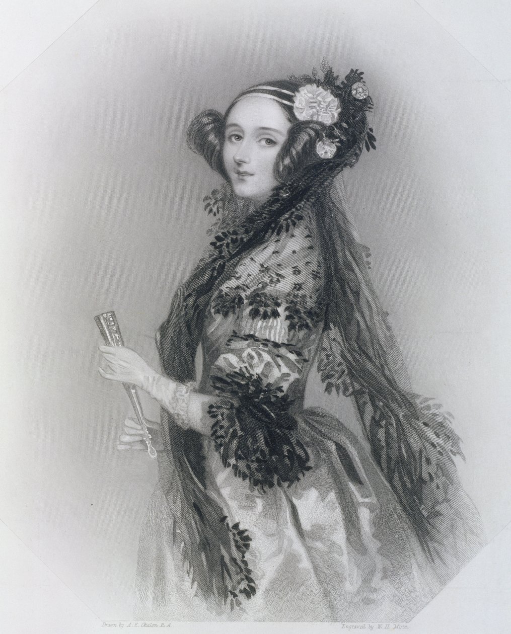 Augusta Ada King, grevinne av Lovelace (1815-52), 1852 av Alfred Edward Chalon