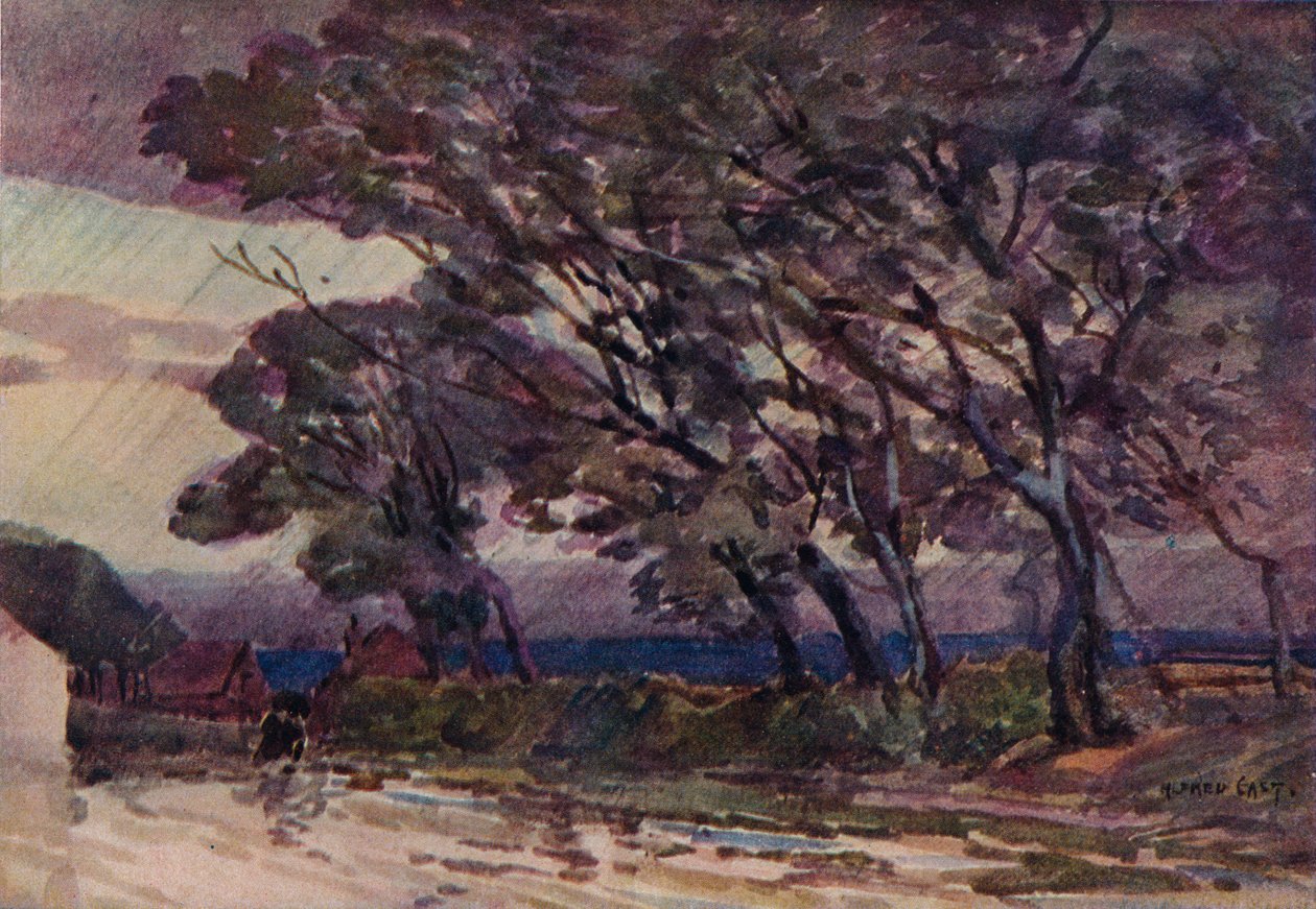 En stormfull kveld, c1890 av Alfred East