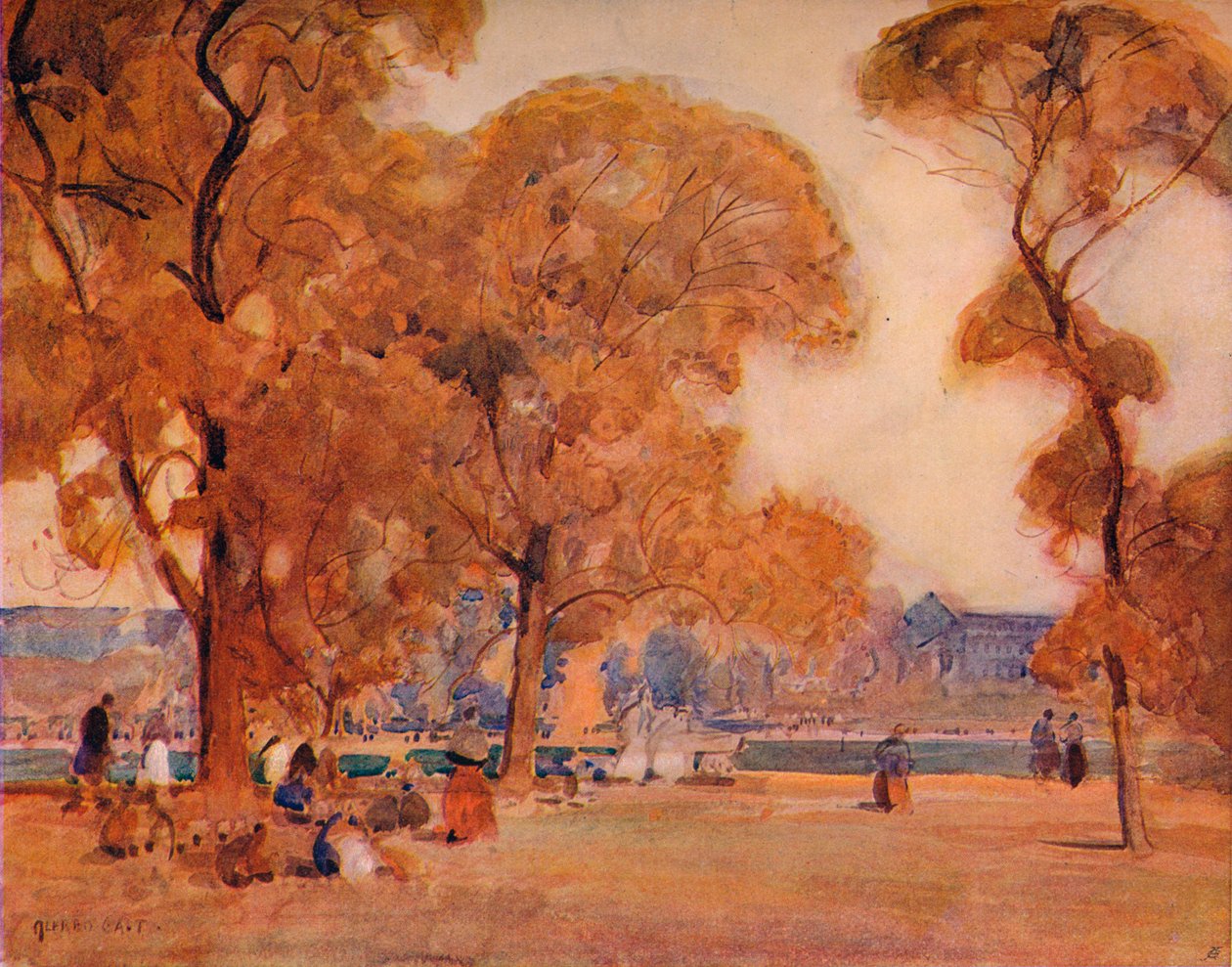 I parken, c1864-1906, 1906. av Alfred East