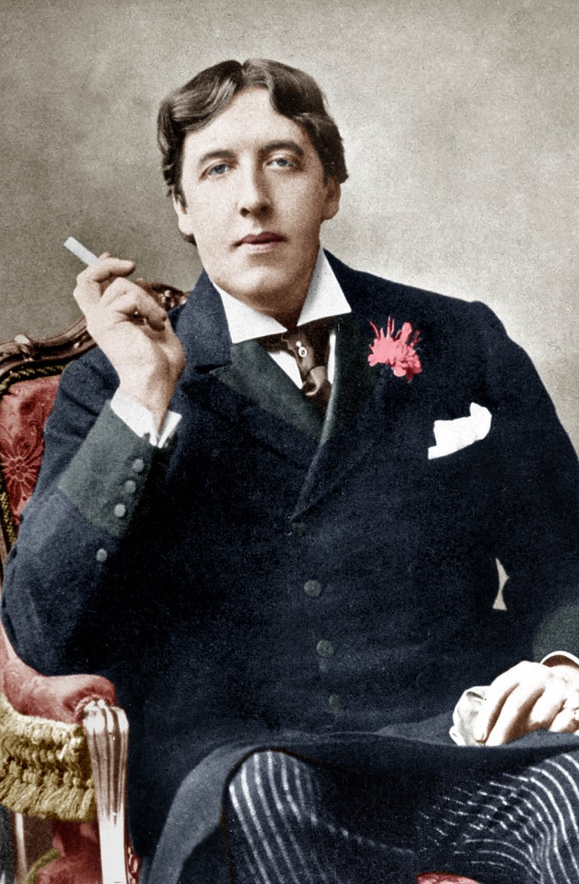 Oscar Wilde, ca. 1892 (s/hvitt-bilde) av Alfred Ellis and Walery
