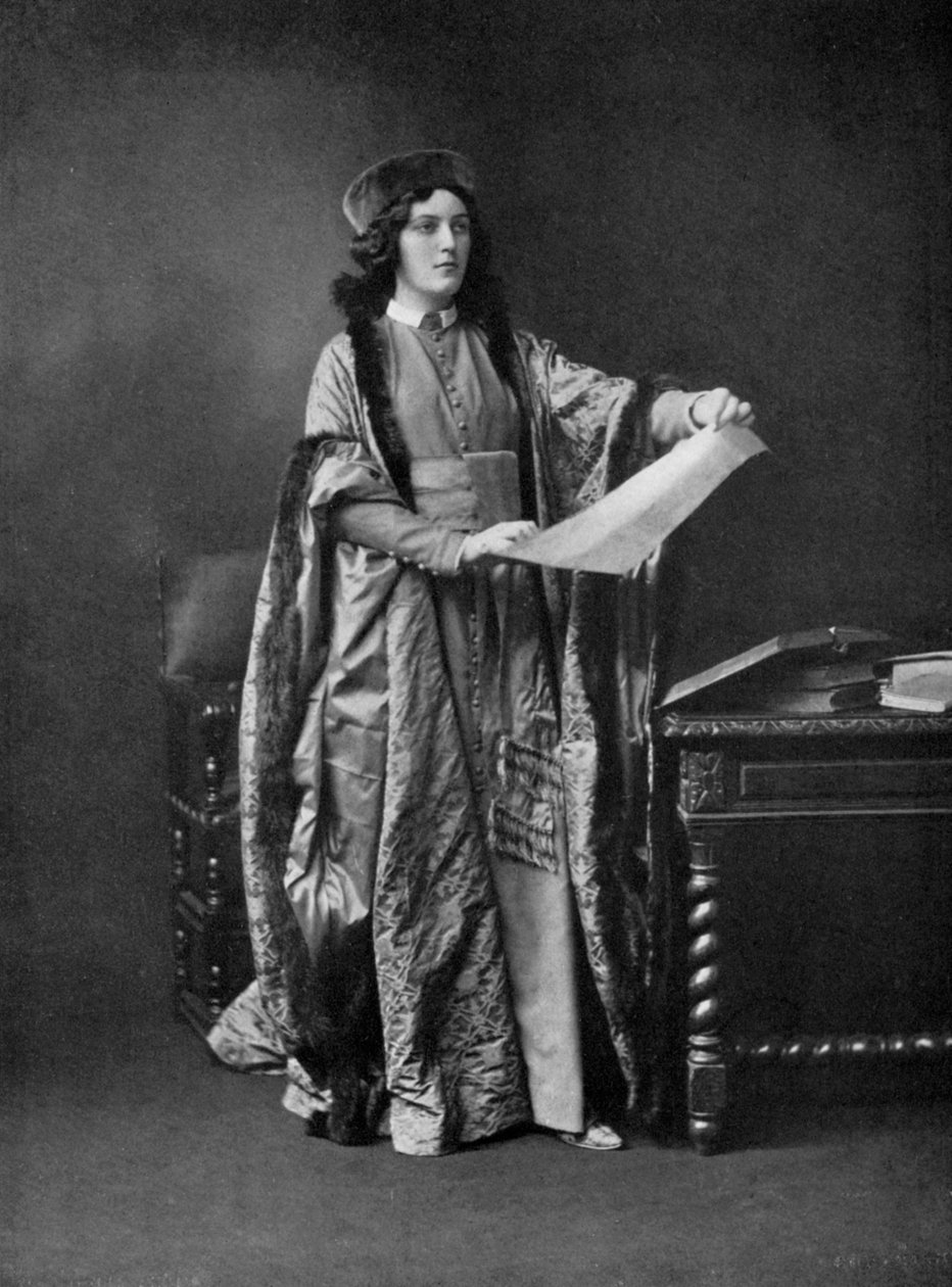 Amy Brandon Thomas 1890-1974, engelsk skuespillerinne, 1911-1912. av Alfred Ellis and Walery