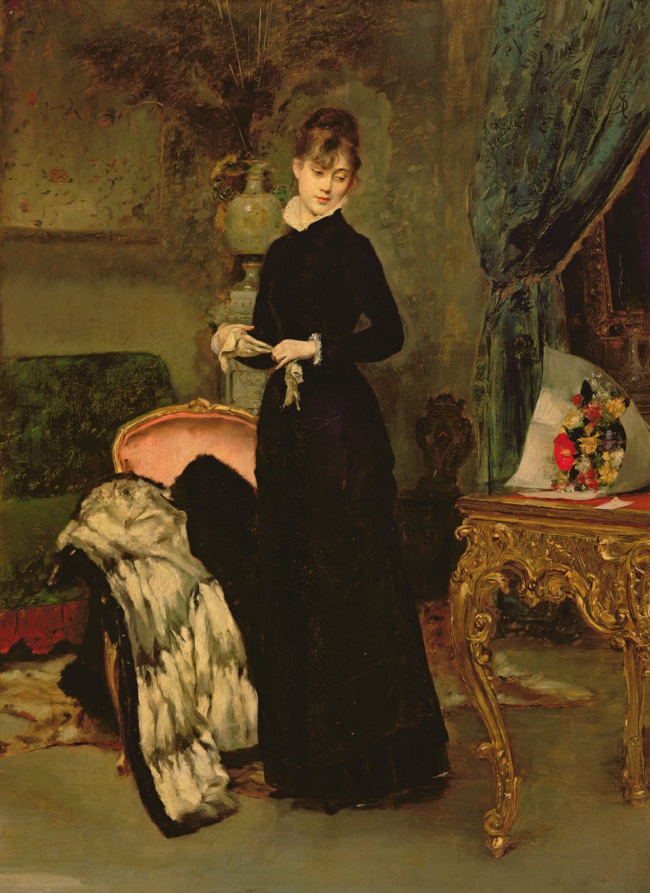 Portrett av frøken de Rohan av Alfred Emile Stevens