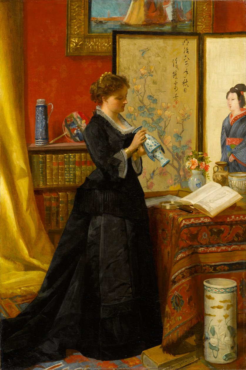 Porselenssamleren, 1868 av Alfred Emile Stevens