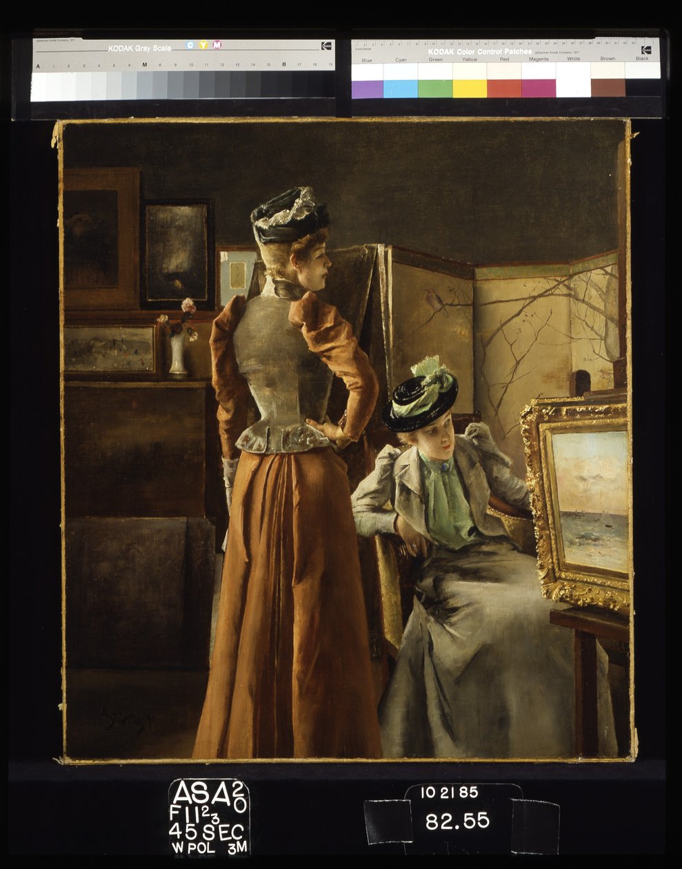 Visit To The Studio (olje på lerret) av Alfred Emile Stevens