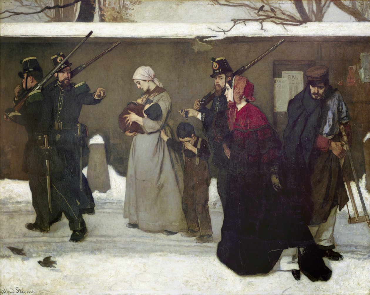 Hva kalles Vagrancy eller, The Hunters of Vincennes, 1854 av Alfred Emile Stevens