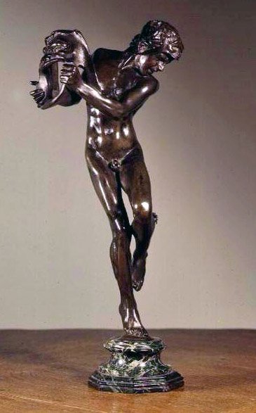 Komedie og tragedie (bronse) av Alfred Gilbert