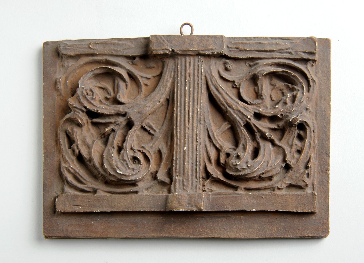 Maquette for Double Panel of Foliage for the Crown på Figuren of Charity på Alexandria Memorial, ca. 1932 (bronsert gips) av Alfred Gilbert
