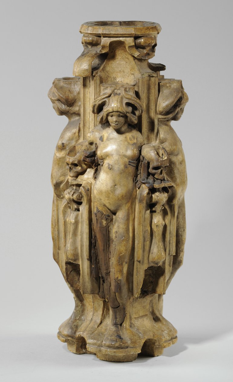 En av 9 maquetter for Sam Wilson Chimneypiece, ca. 1908-14 (gips og skjellakk) (se også 876009-10) av Alfred Gilbert