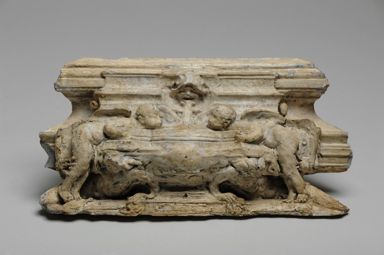 En av 9 maquetter for Sam Wilson Chimneypiece, ca. 1908-14 av Alfred Gilbert