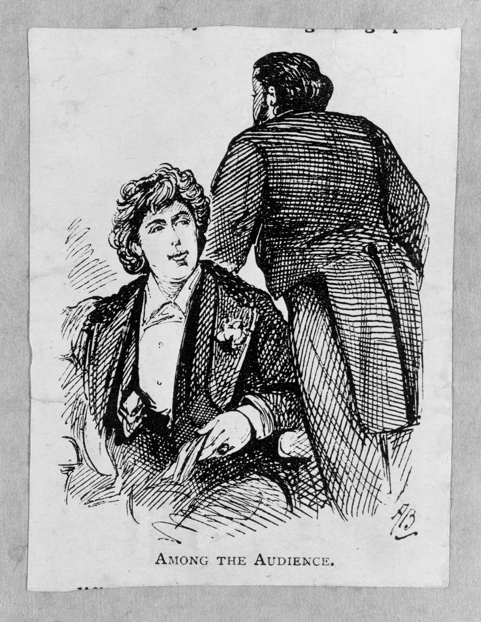 Oscar Wilde (1854-1900) Blant publikum av Alfred Gish Bryan