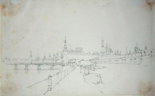 Moskva, 1827 av Alfred Gomersal Vickers