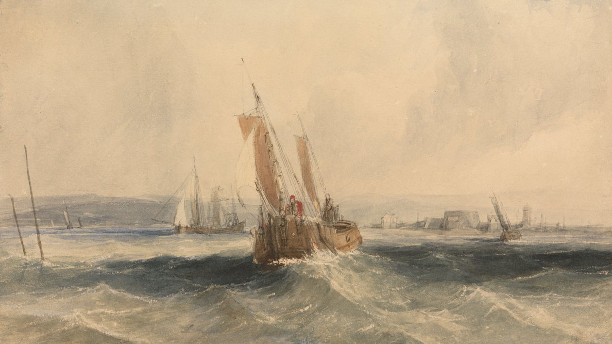 Frakt fra Isle of Wight av Alfred Gomersal Vickers