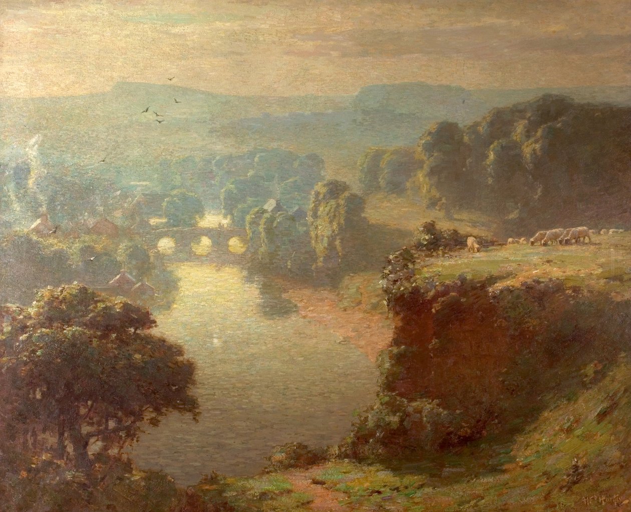 Morgen, Teme Dale, 1908 av Alfred Hartley