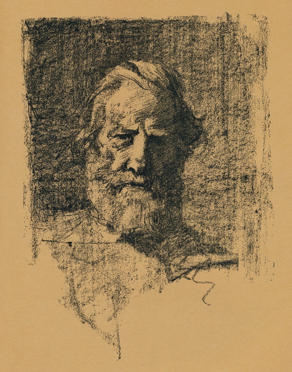 Portrettskisse, c1895, 1896 av Alfred Hartley